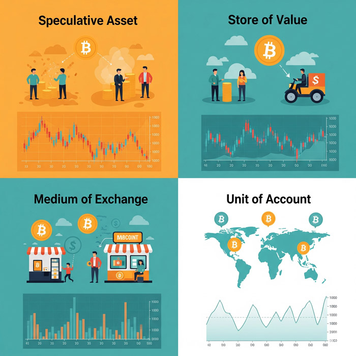 Ubicando a bitcoin en el modelo evolutivo del dinero.